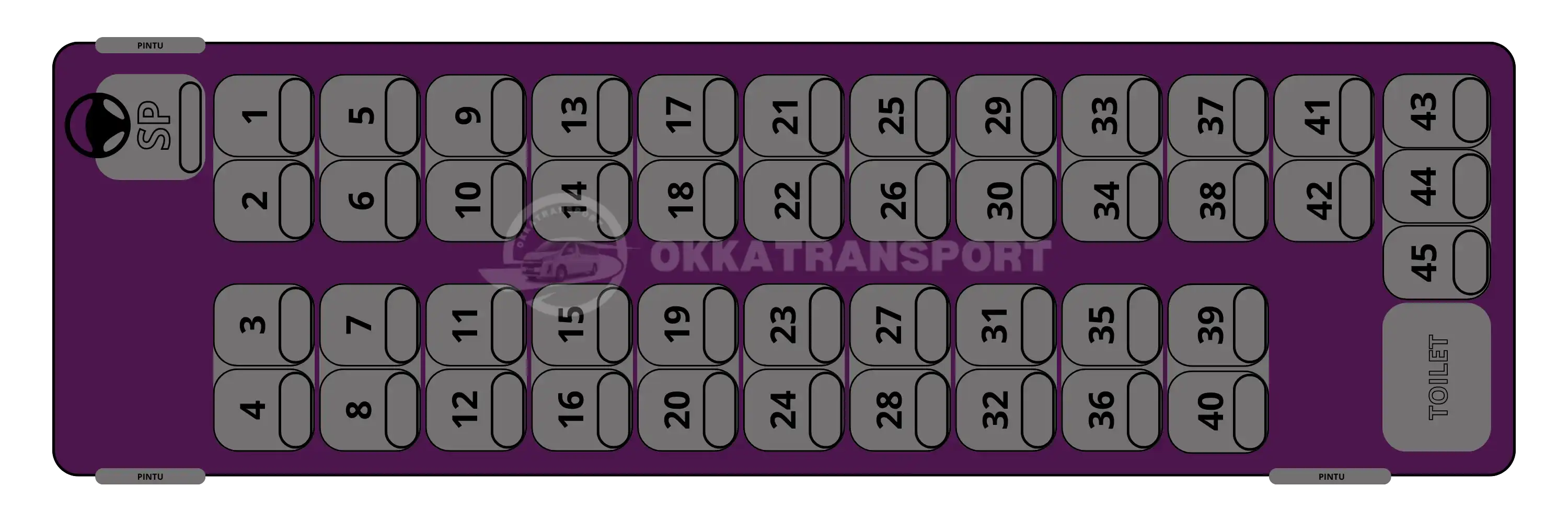 Seat 45 - 45 seat