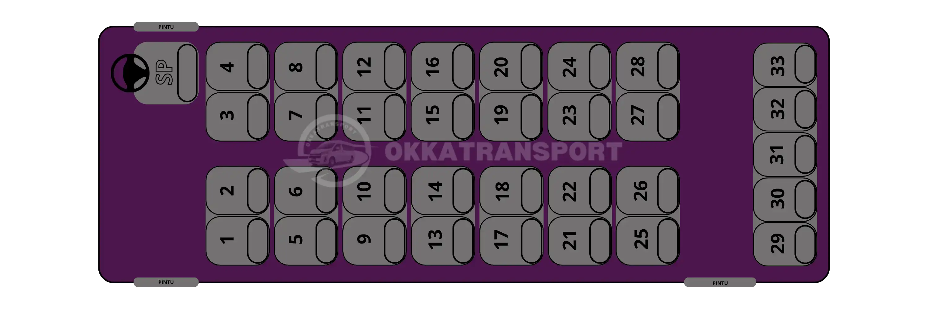 Seat 33 - 33 seat