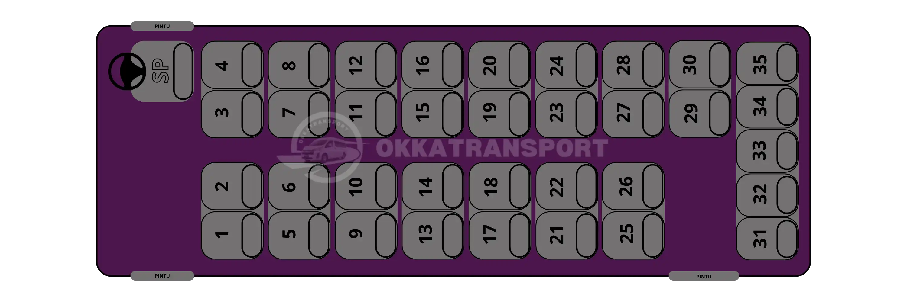 Seat 35 - 35 seat